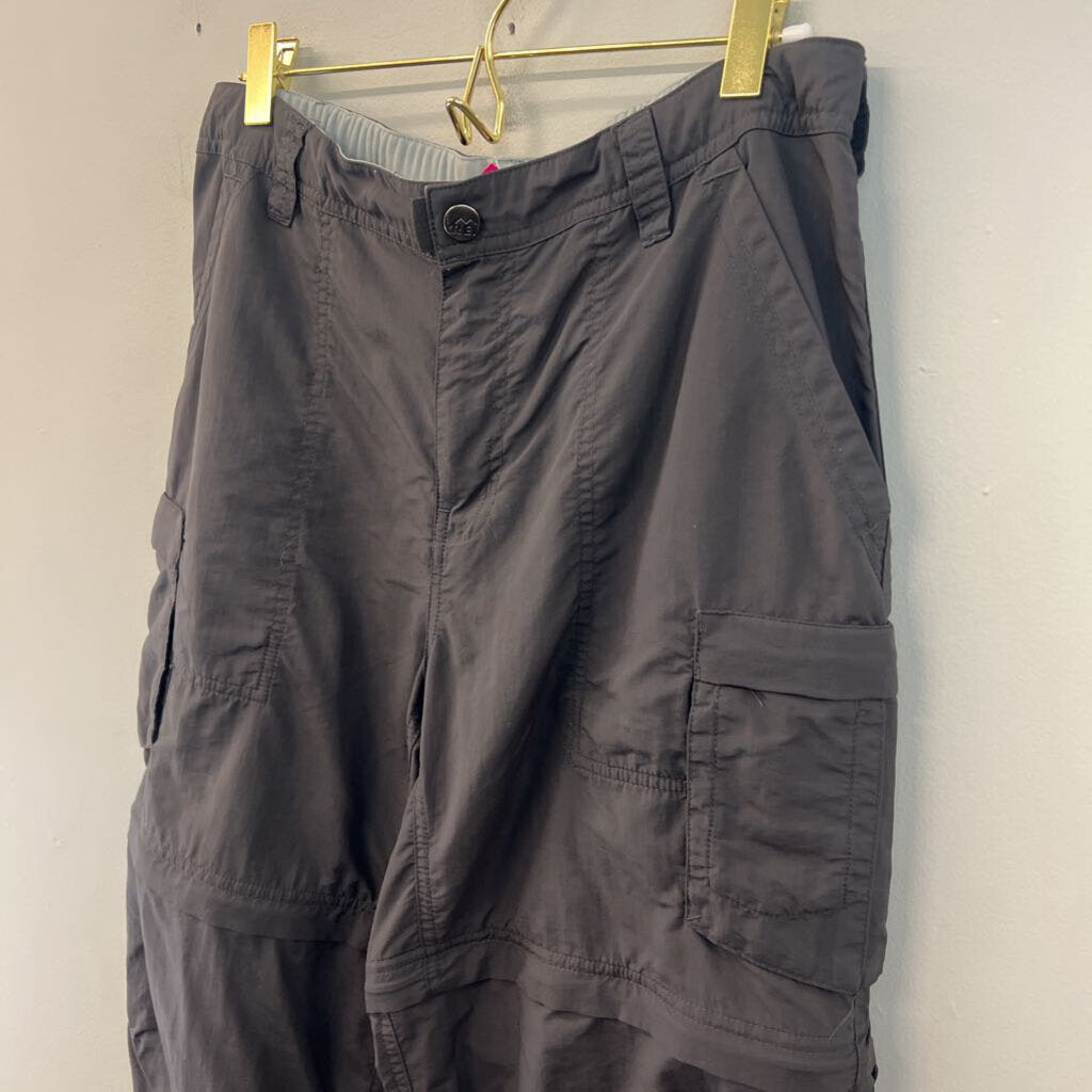 REI Grey Cargo Zip Off Pants 10