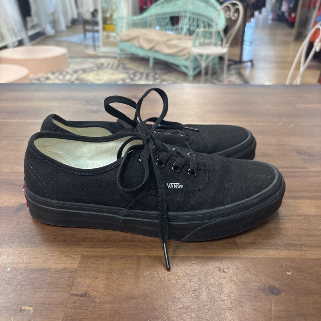 Vans Black Authentic Canvas Low Sneakers 6.5