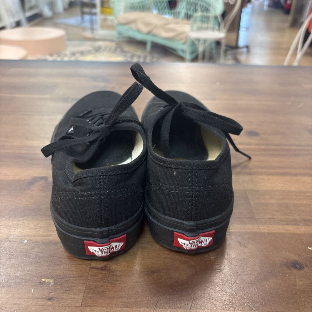 Vans Black Authentic Canvas Low Sneakers 6.5
