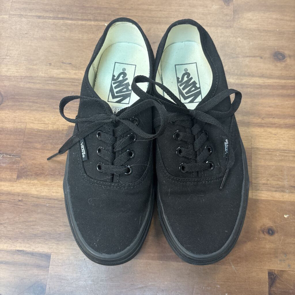 Vans Black Authentic Canvas Low Sneakers 6.5