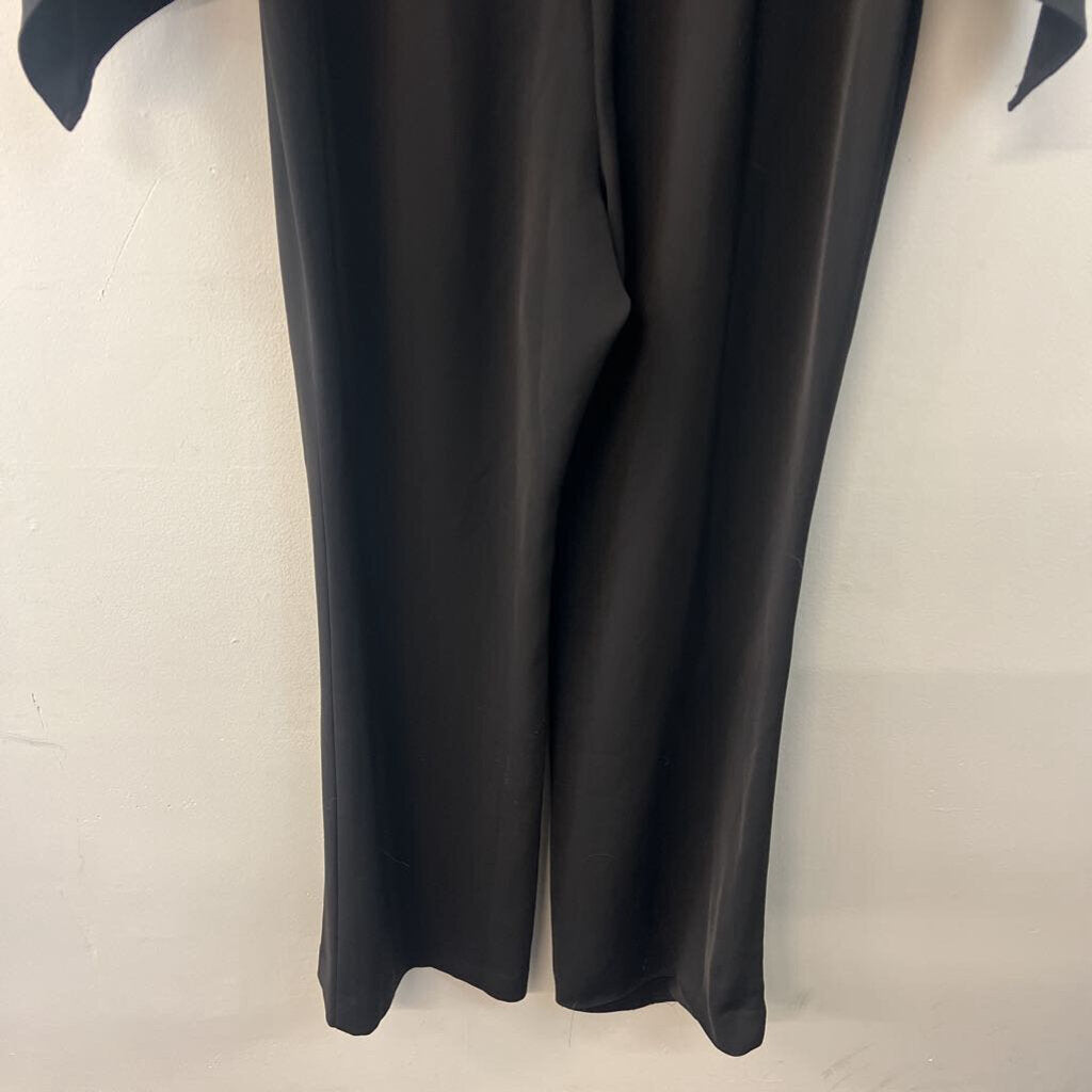 White House Black Market Black Long Bell Sleeve Off Shoulder Jumpsuit 6