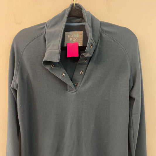 Free Fly Teal Soft Long Sleeve Pullover Medium