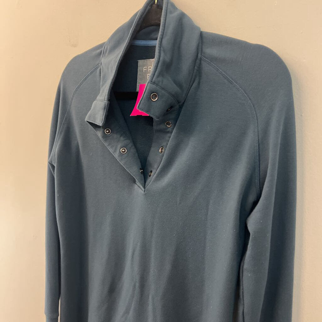 Free Fly Teal Soft Long Sleeve Pullover Medium