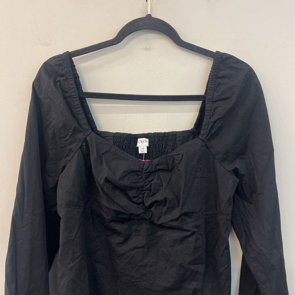 J Crew Black Long Sleeve Top 10