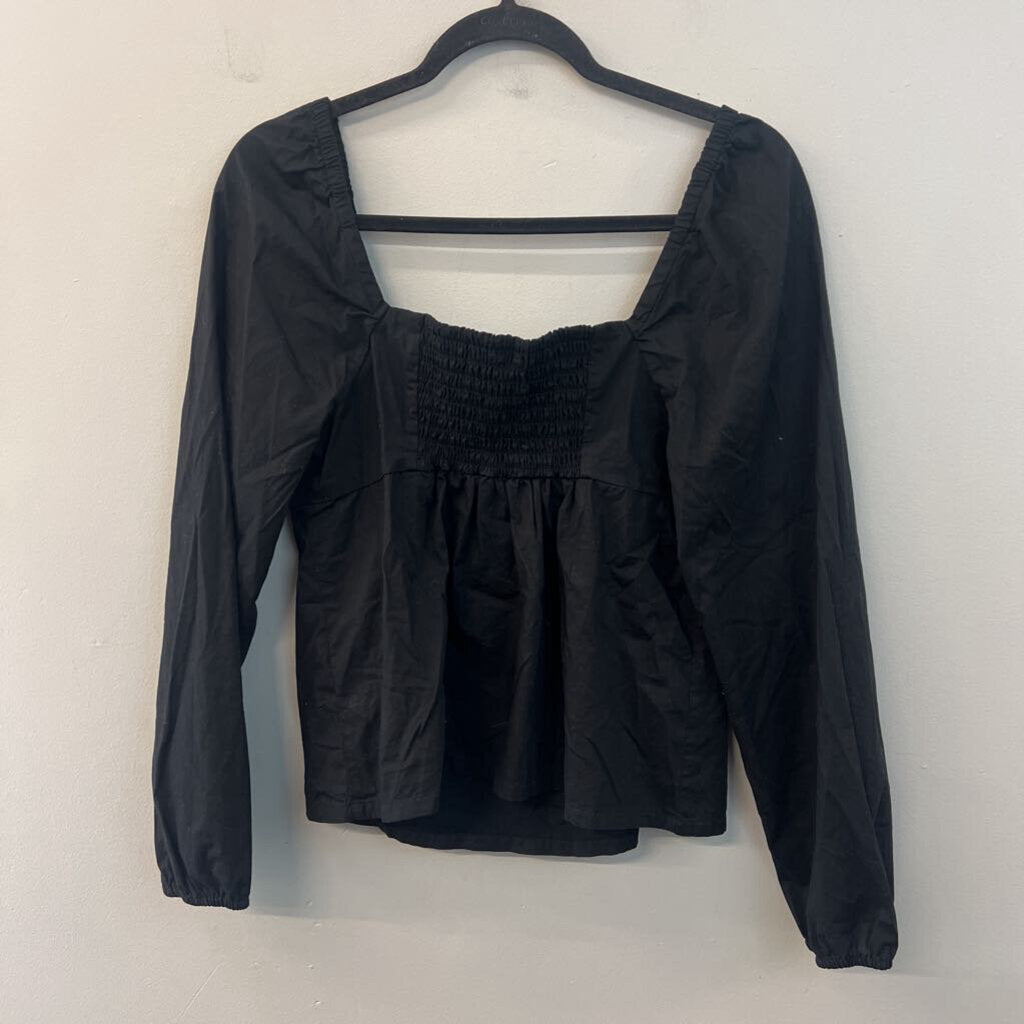 J Crew Black Long Sleeve Top 10