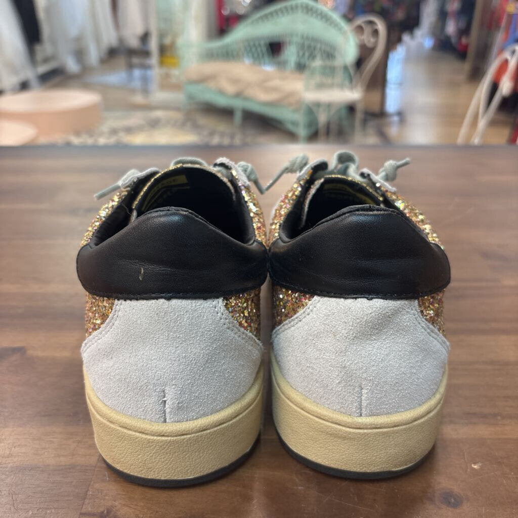 Vintage Havana Kristen Glitter Lace Up Sneakers 10