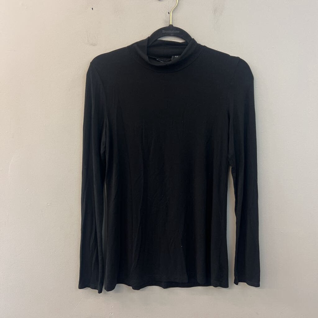 Jones and Co Black Long Sleeve Turtleneck Top Medium