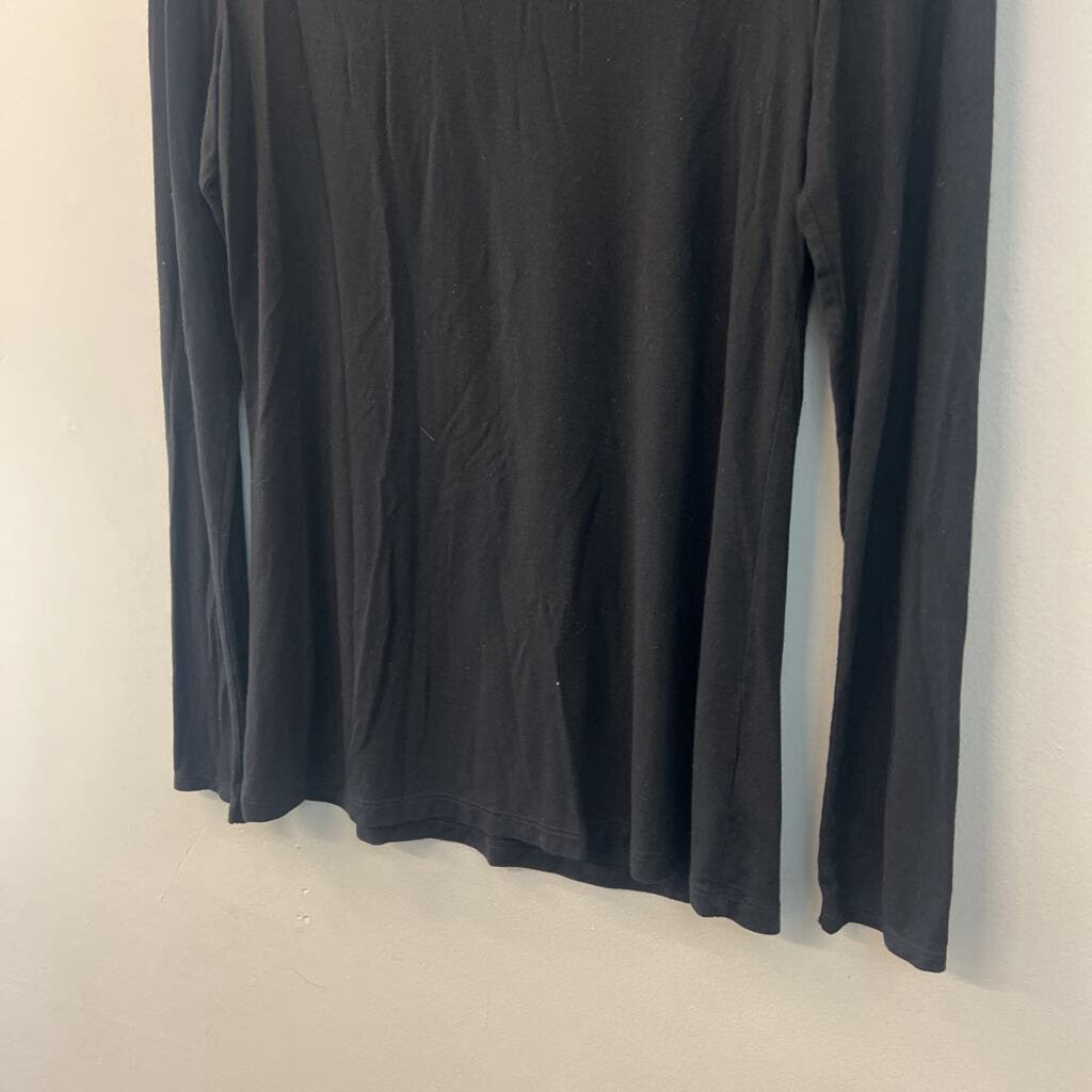 Jones and Co Black Long Sleeve Turtleneck Top Medium