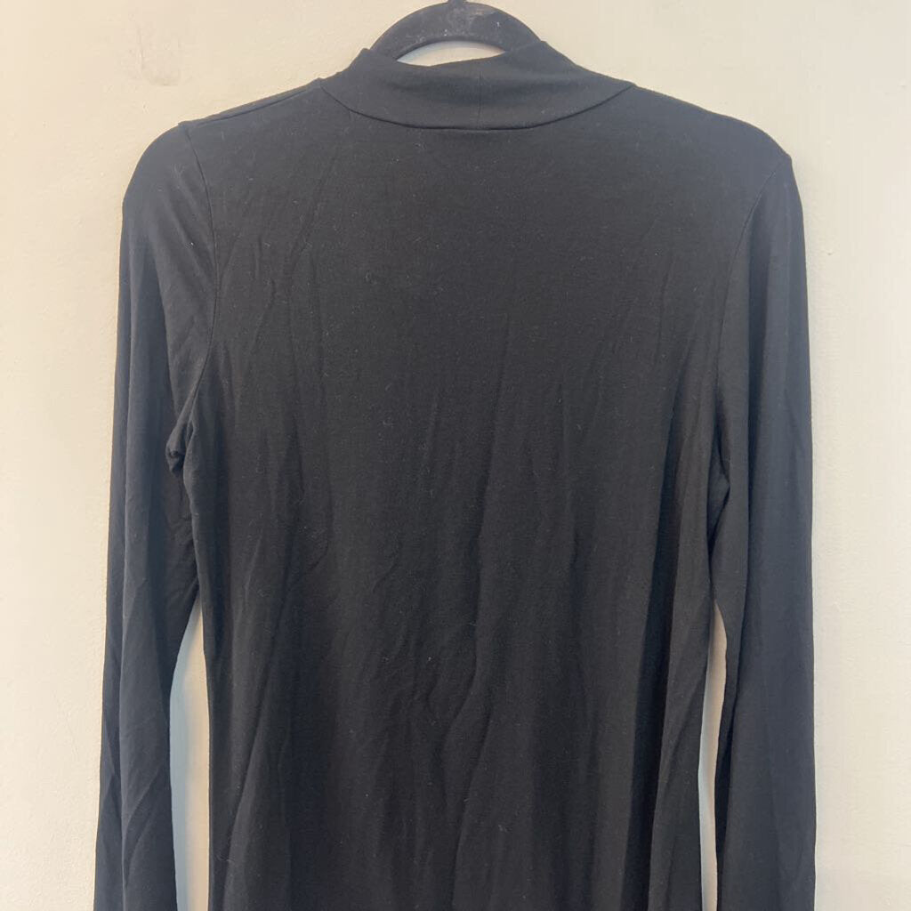 Jones and Co Black Long Sleeve Turtleneck Top Medium