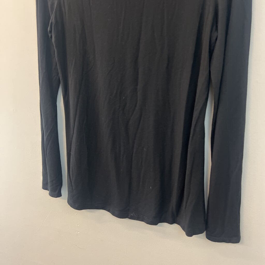 Jones and Co Black Long Sleeve Turtleneck Top Medium