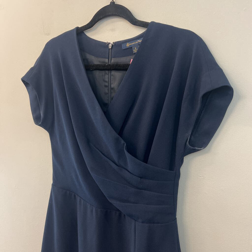 Brooks Brothers Navy Short Sleeve Dress 4