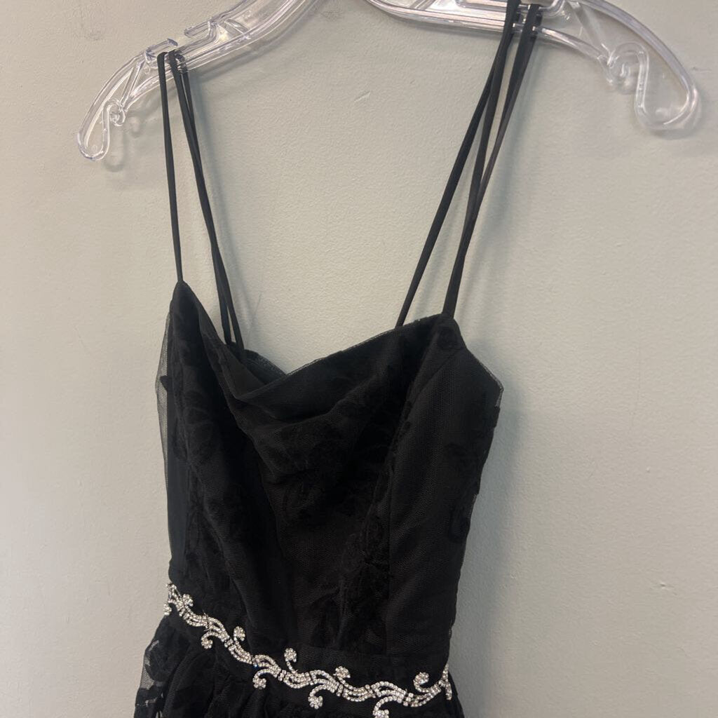 Windsor Burnout Lace Short Dress Small