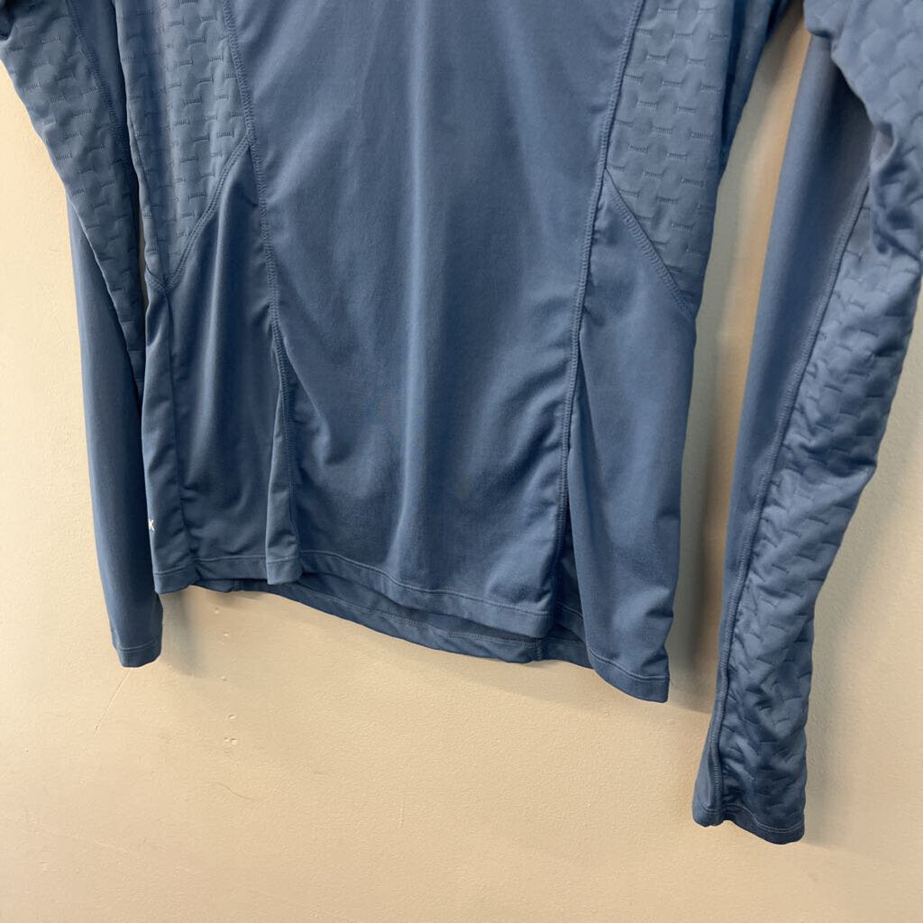 Ariat Tek Blue Long Sleeve Quarter Zip Pullover Small