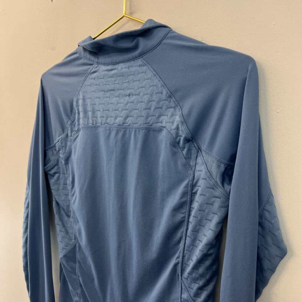 Ariat Tek Blue Long Sleeve Quarter Zip Pullover Small