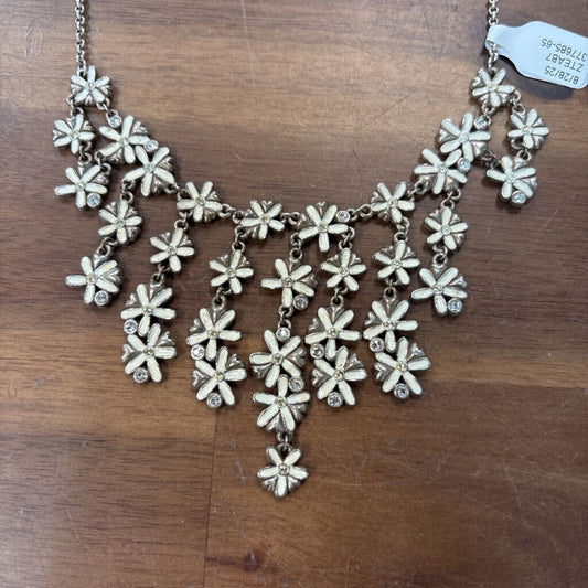 Brighton Silver Love Daisy Statement Necklace