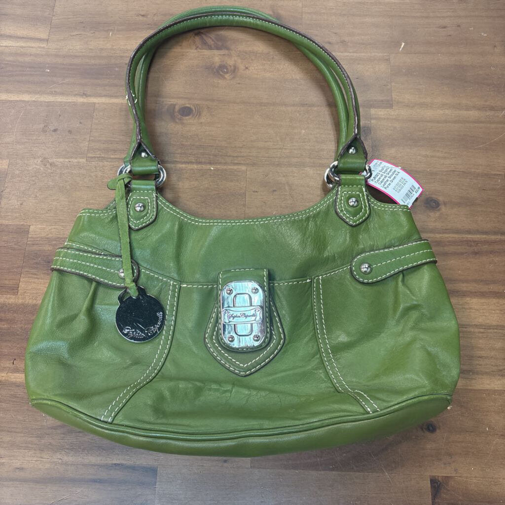 Sophie Caperelli Green Leather Shoulder Purse