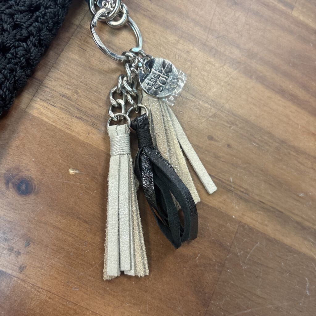 The Sak Black Crochet Crossbody Purse