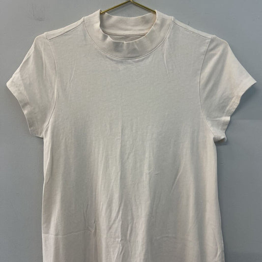 Everlane Cream Short Sleeve Dress Large