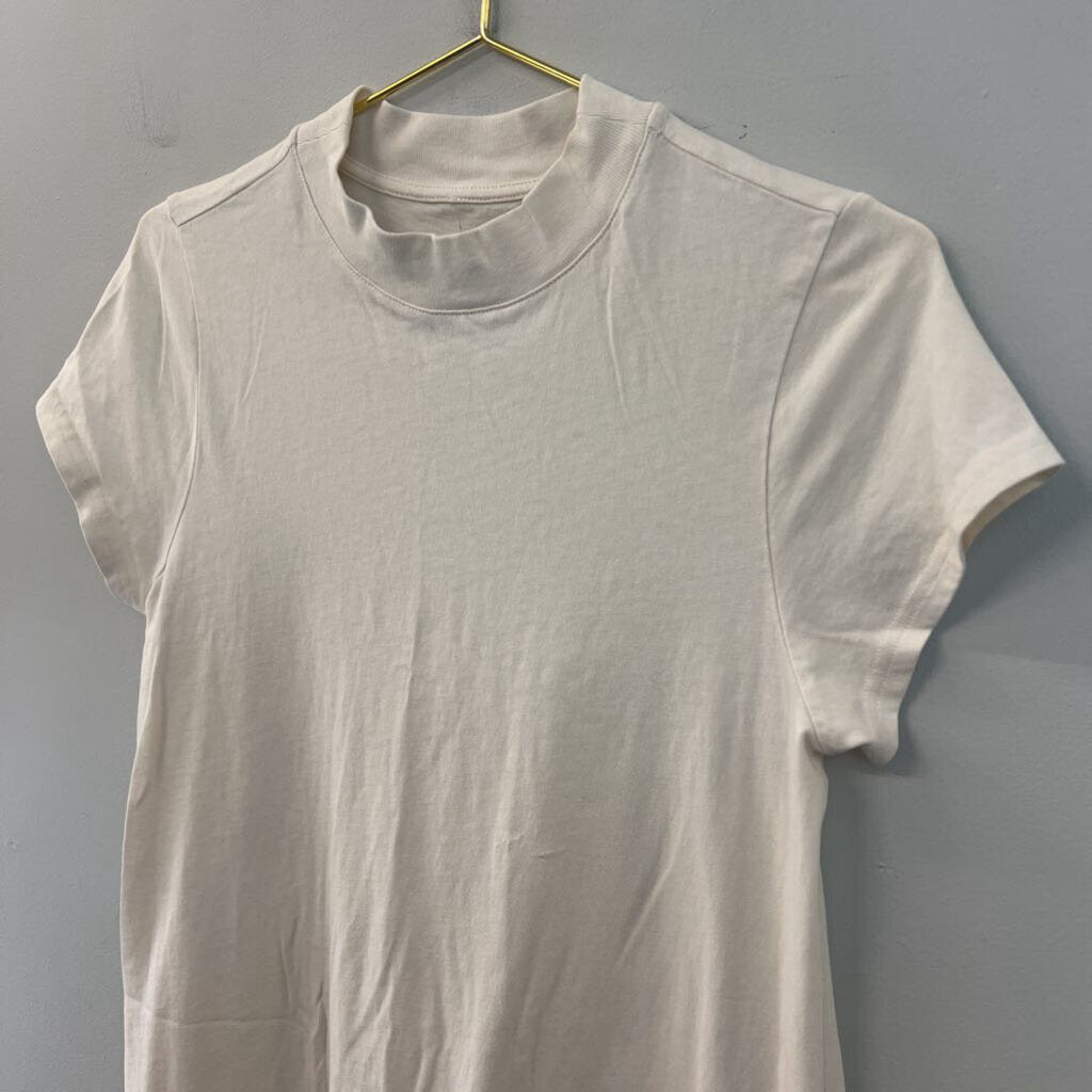 Everlane Cream Short Sleeve Dress Large