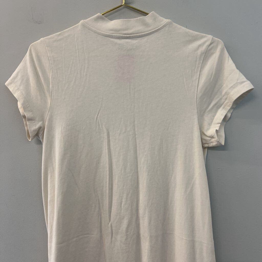 Everlane Cream Short Sleeve Dress Large