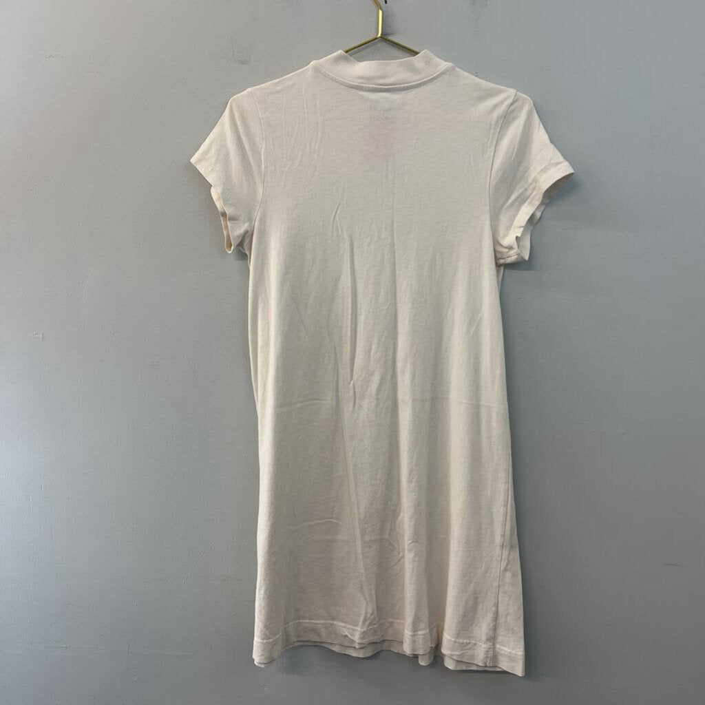 Everlane Cream Short Sleeve Dress Large