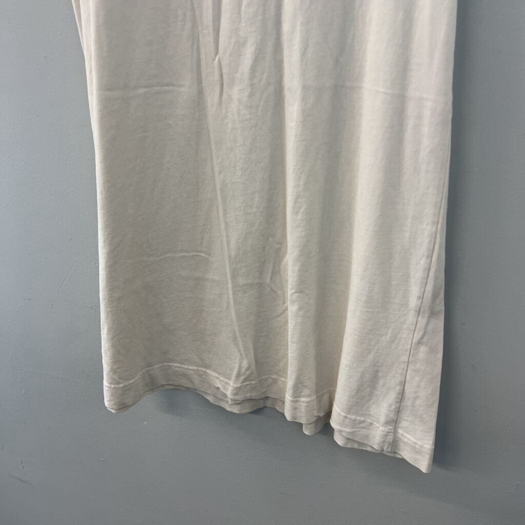 Everlane Cream Short Sleeve Dress Large