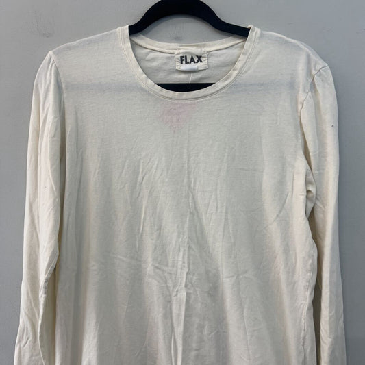 Flax Cream Long Sleeve Top Medium