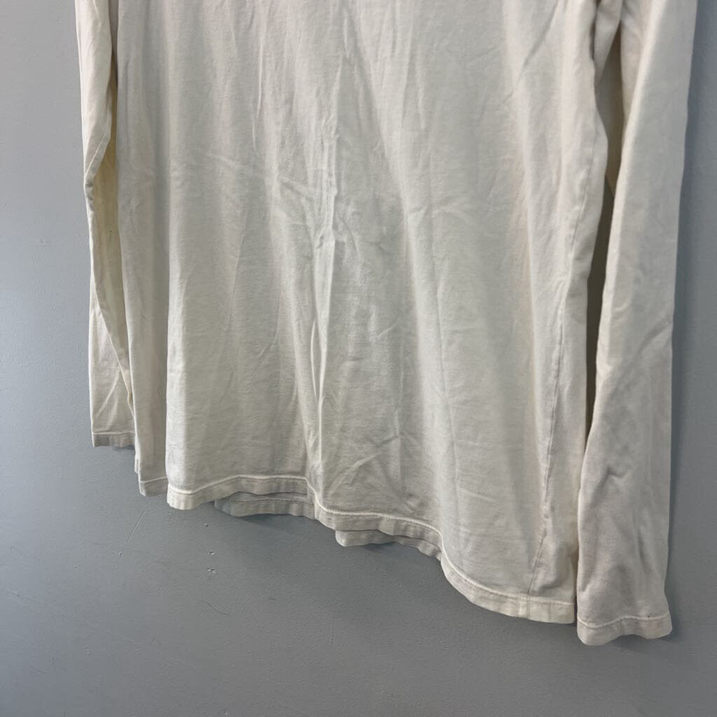 Flax Cream Long Sleeve Top Medium