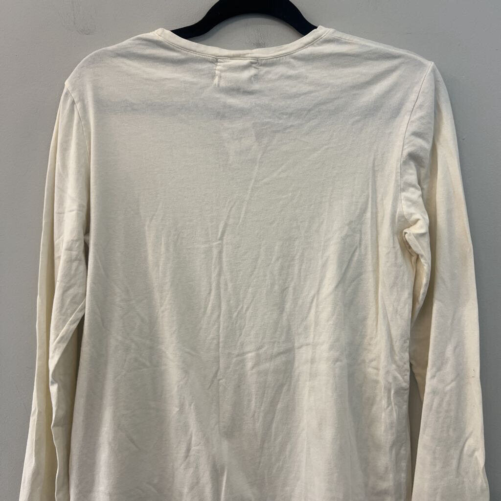 Flax Cream Long Sleeve Top Medium