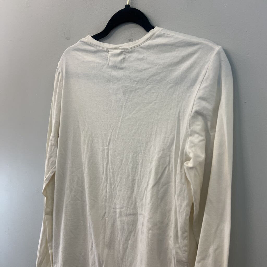 Flax Cream Long Sleeve Top Medium