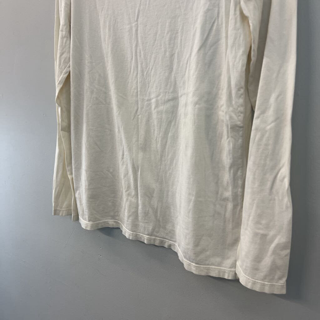 Flax Cream Long Sleeve Top Medium