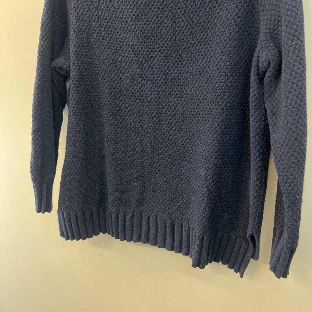 Patagonia Navy Heavy Knit Long Sleeve Turtleneck Sweater Top Extra Large