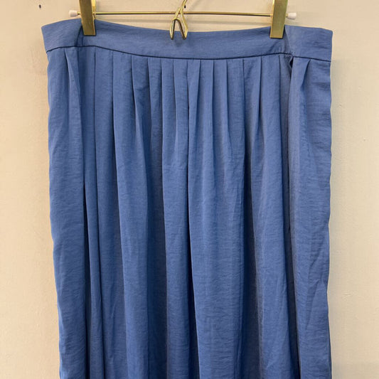 Chicos Blue Silky Maxi Skirt 1