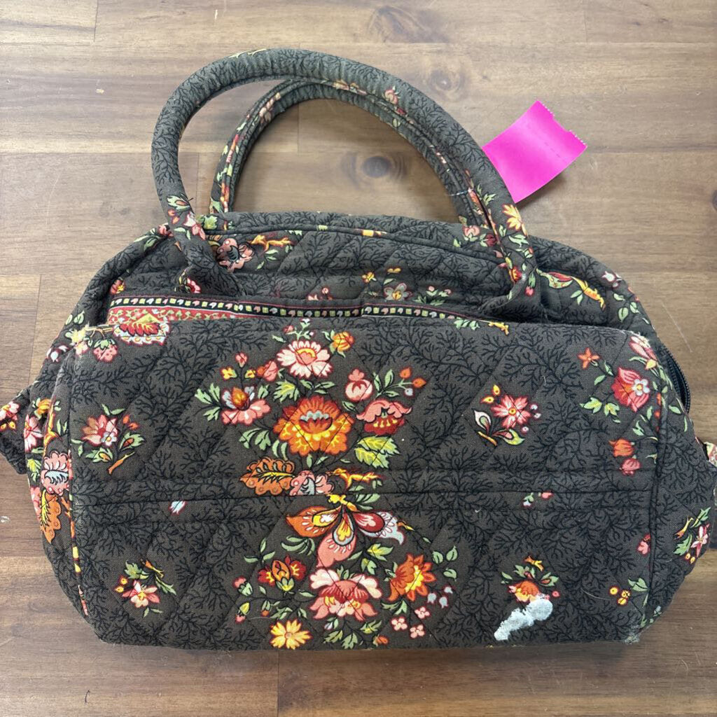 Vera Bradley Brown Quilted Print Purse