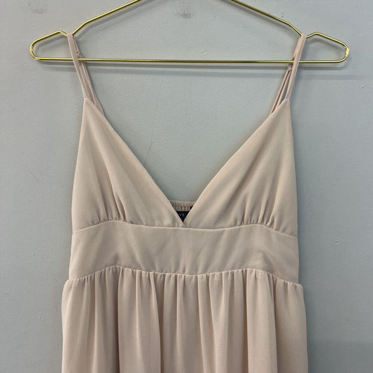 HYFVE Beige Tiered Skirt Dress Large