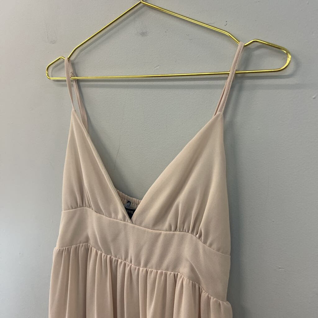 HYFVE Beige Tiered Skirt Dress Large