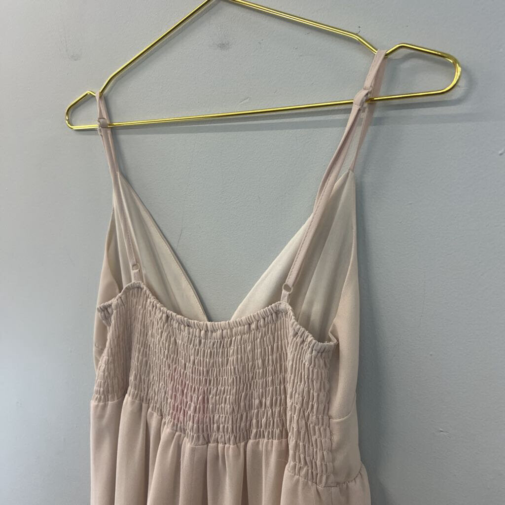 HYFVE Beige Tiered Skirt Dress Large