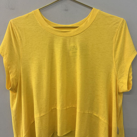 FP Movement Bright Yellow Short Sleeve Top Large