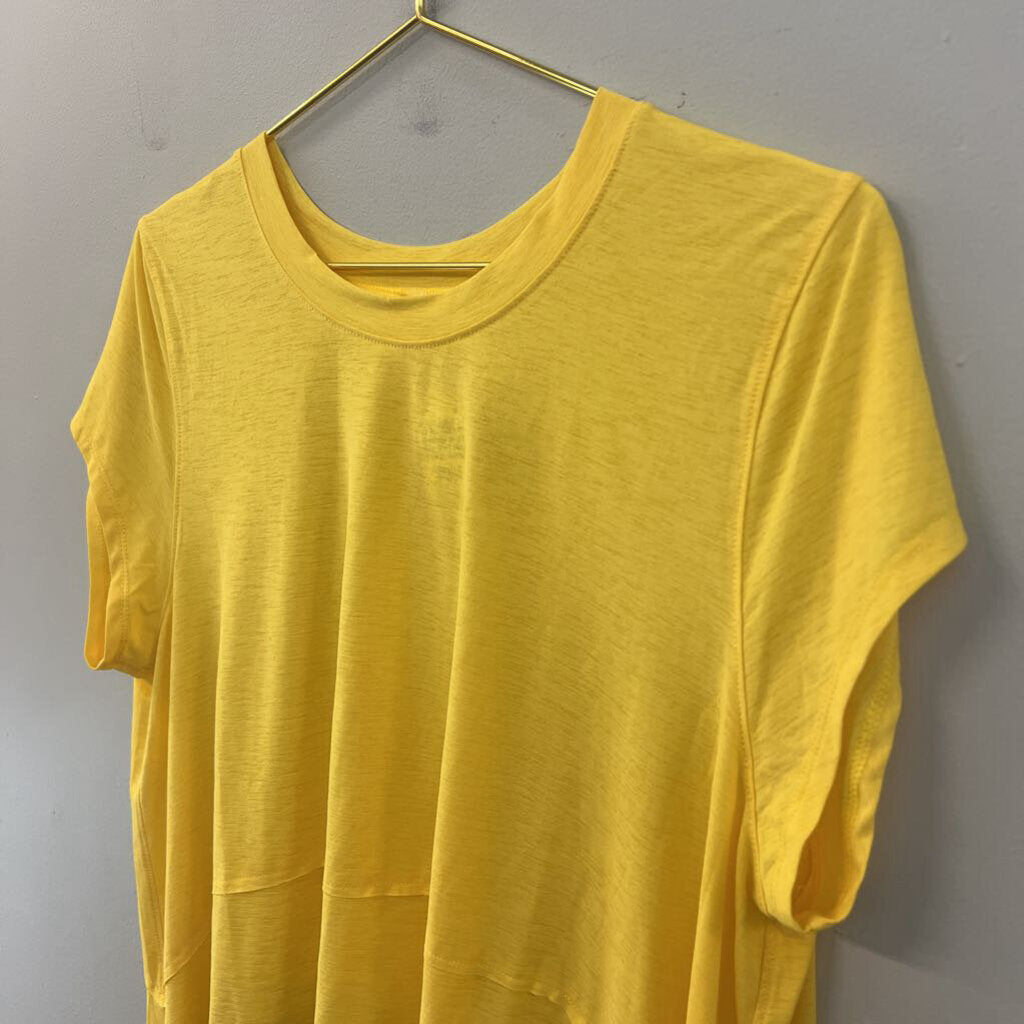FP Movement Bright Yellow Short Sleeve Top Large