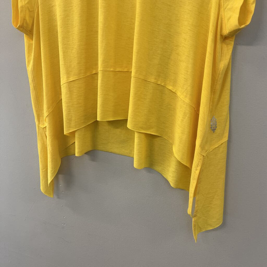 FP Movement Bright Yellow Short Sleeve Top Large