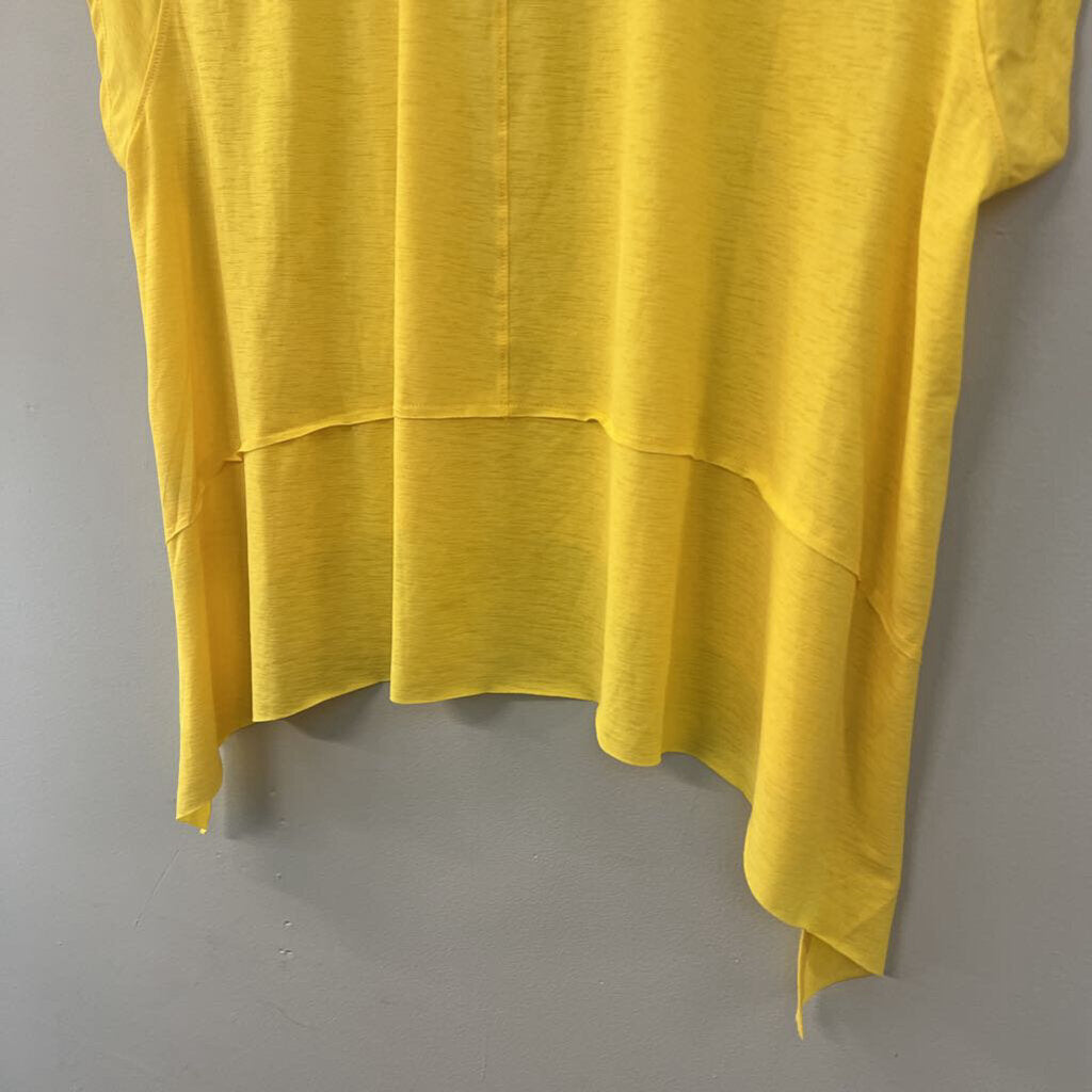 FP Movement Bright Yellow Short Sleeve Top Large