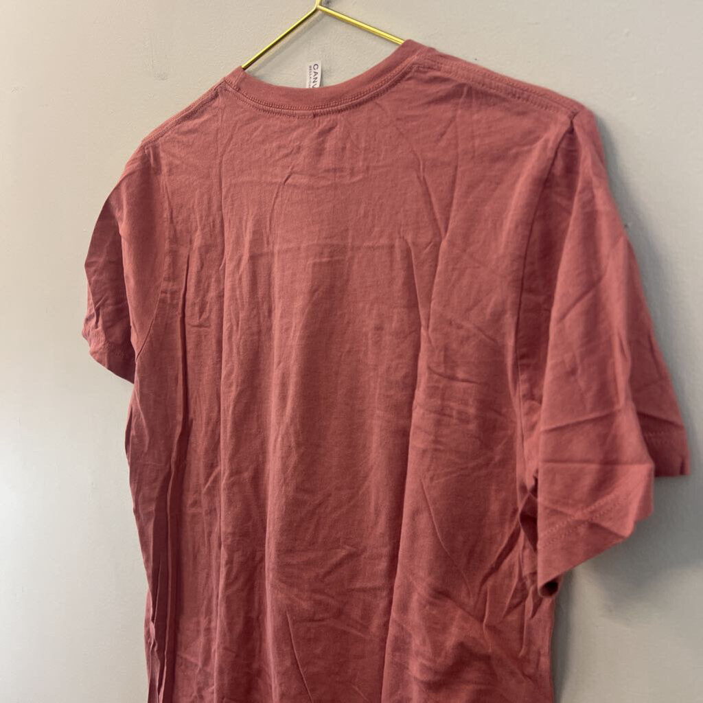 Canvas Pink/ Multi Johnny Cash Short Sleeve Graphic Tee Large