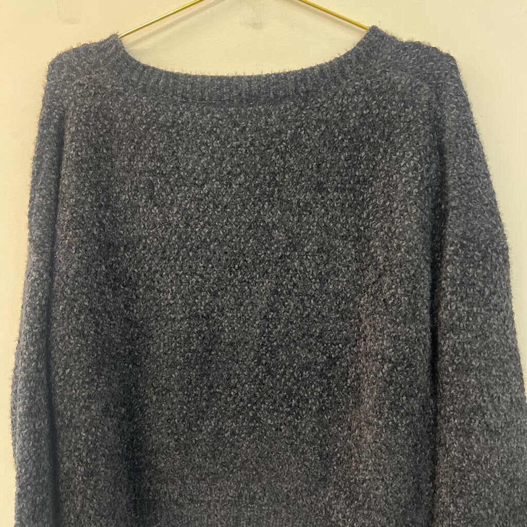 Double Zero Soft Black Knit V Neck Sweater Top Large