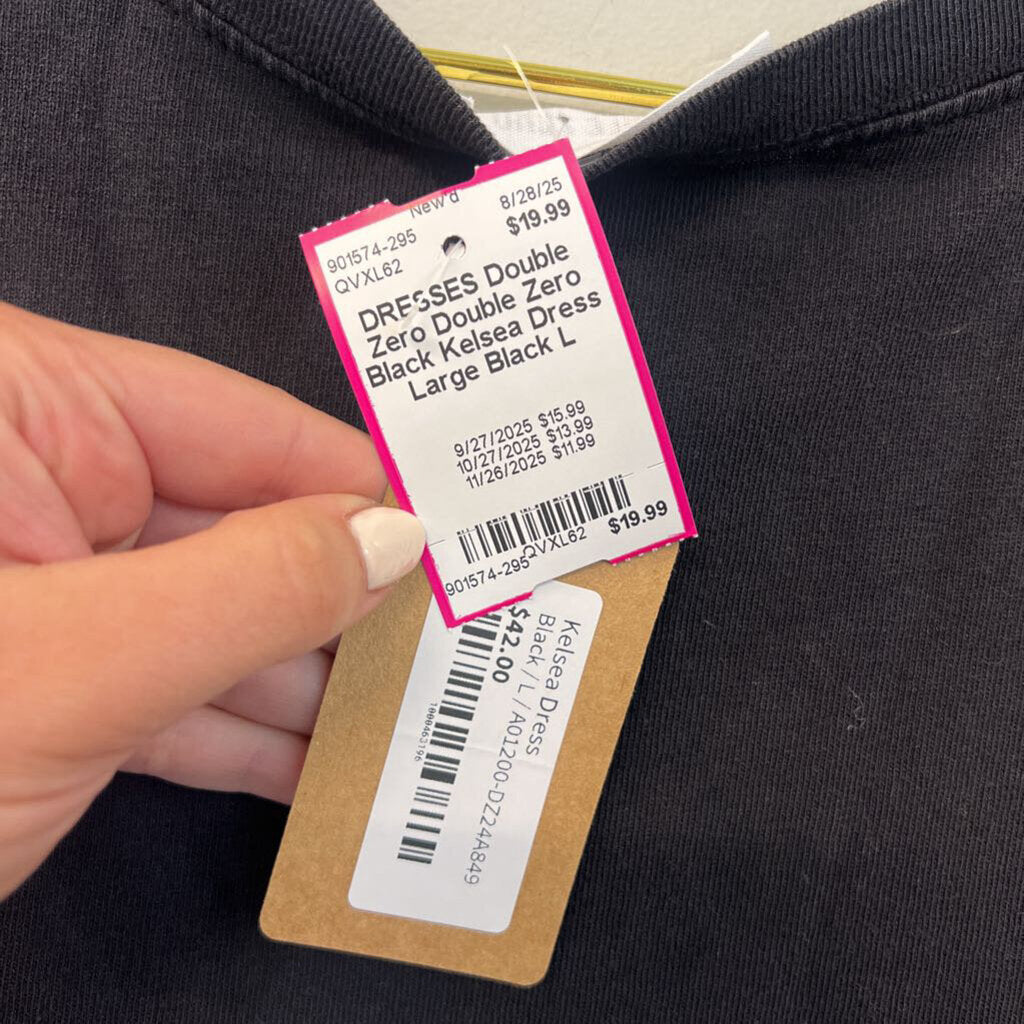 Double Zero Black Kelsea Dress Large