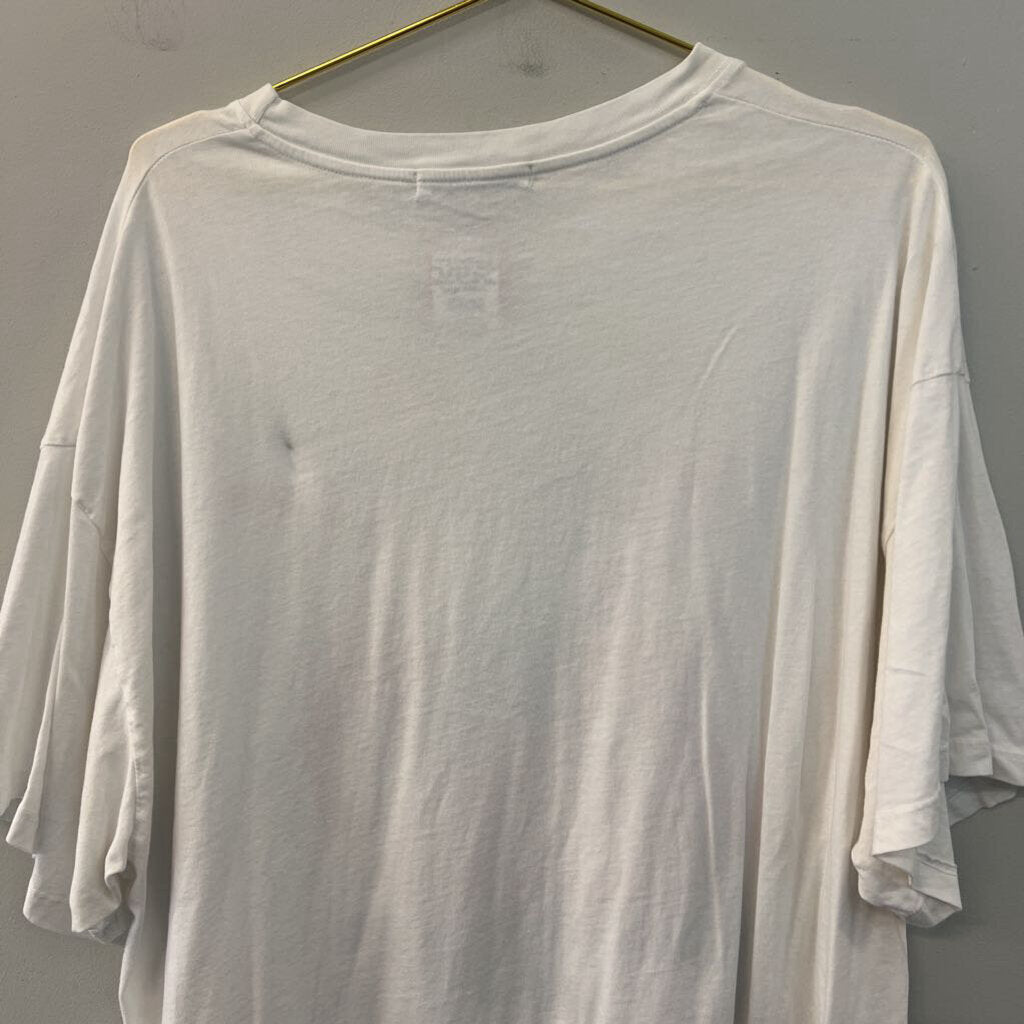 Day Dreamer White/ Multi Elvis Short Sleeve Graphic Tee Large