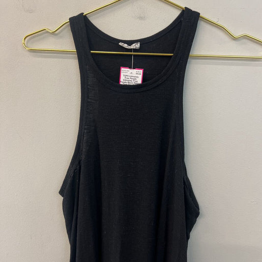 Intimately Free People Black Ribbed Tank Top Small