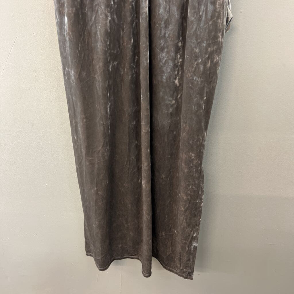 BCBG Silver Velvet Midi Dress Medium