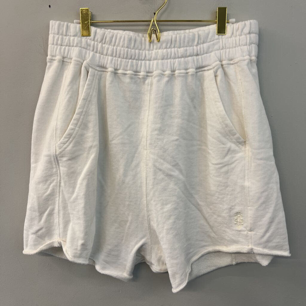 FP Movement White Pull On Soft Shorts Large