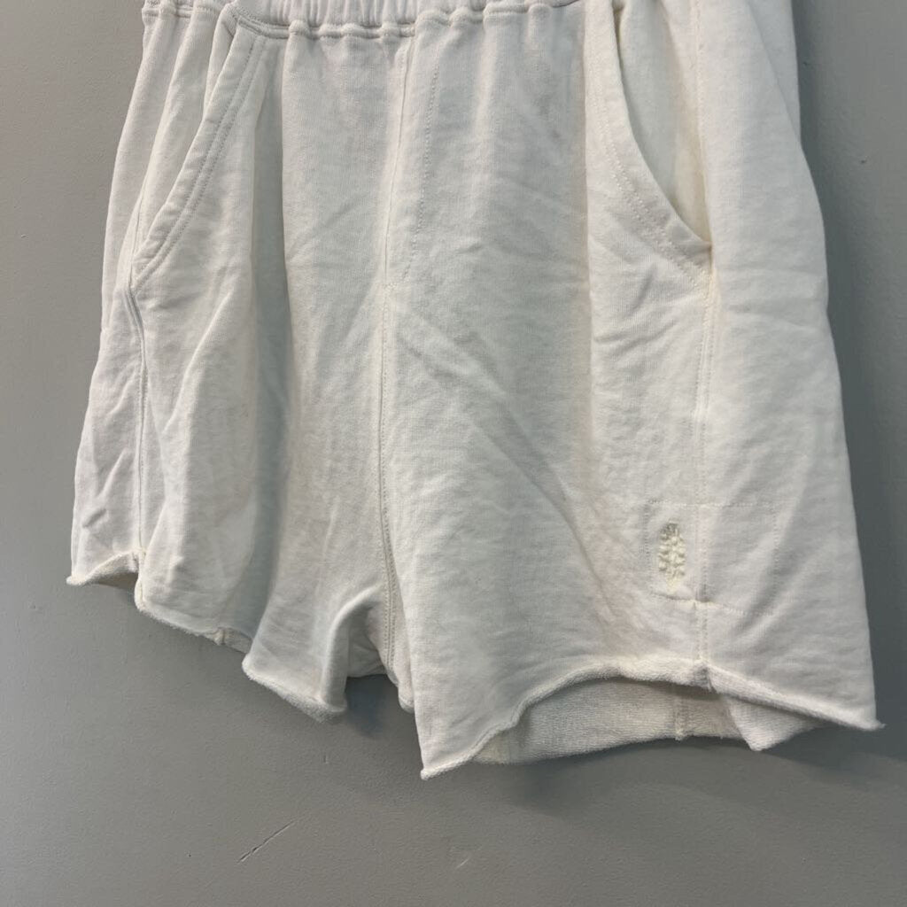 FP Movement White Pull On Soft Shorts Large