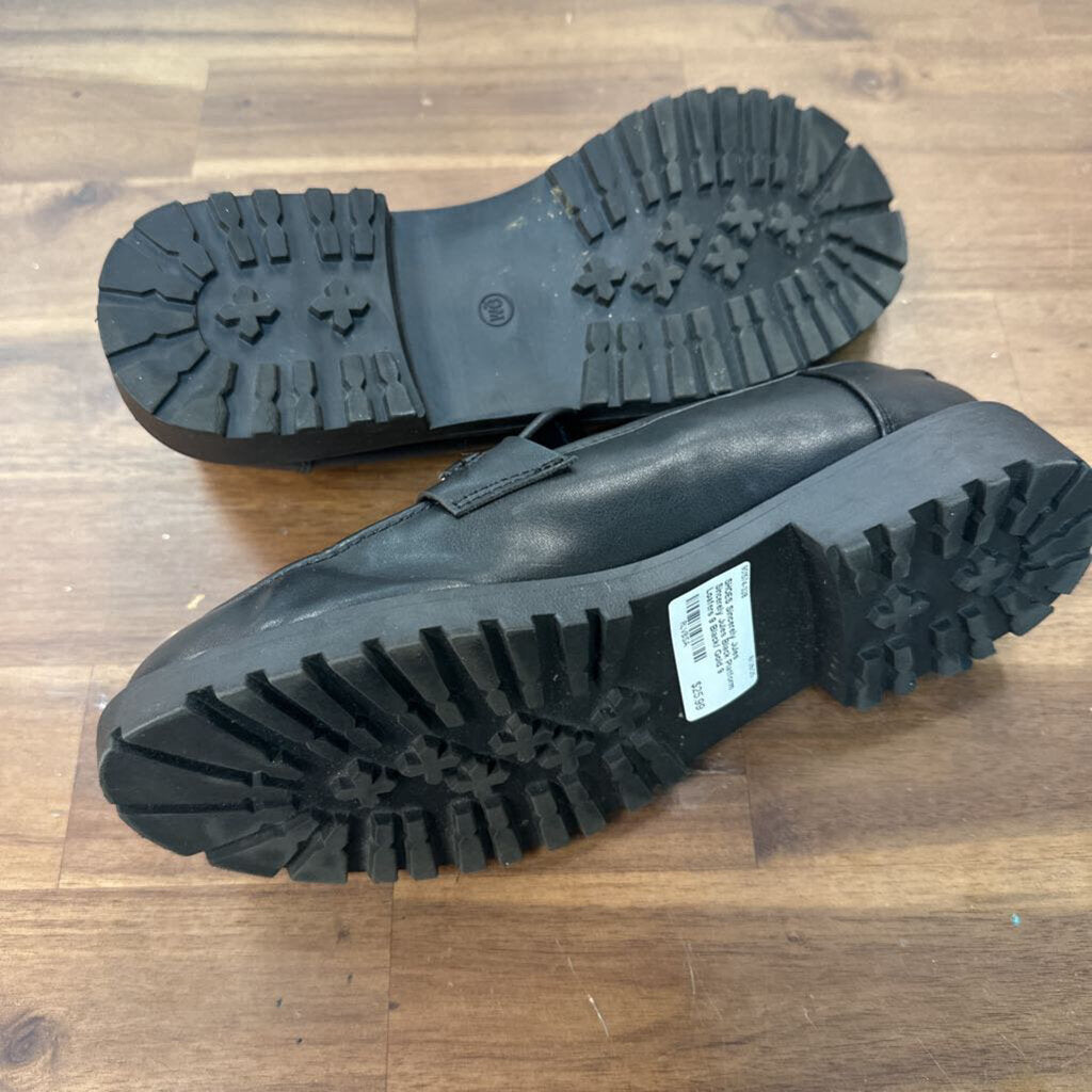 Sincerely Jules Black Platform Loafers 9